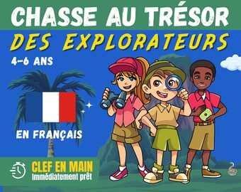 Chasse au Trésor des Explorateurs | Anniversaire pour Enfants | Clef en main : Imprimez -> Cachez -> Jouez ! | Enfants 4 5 6 ans