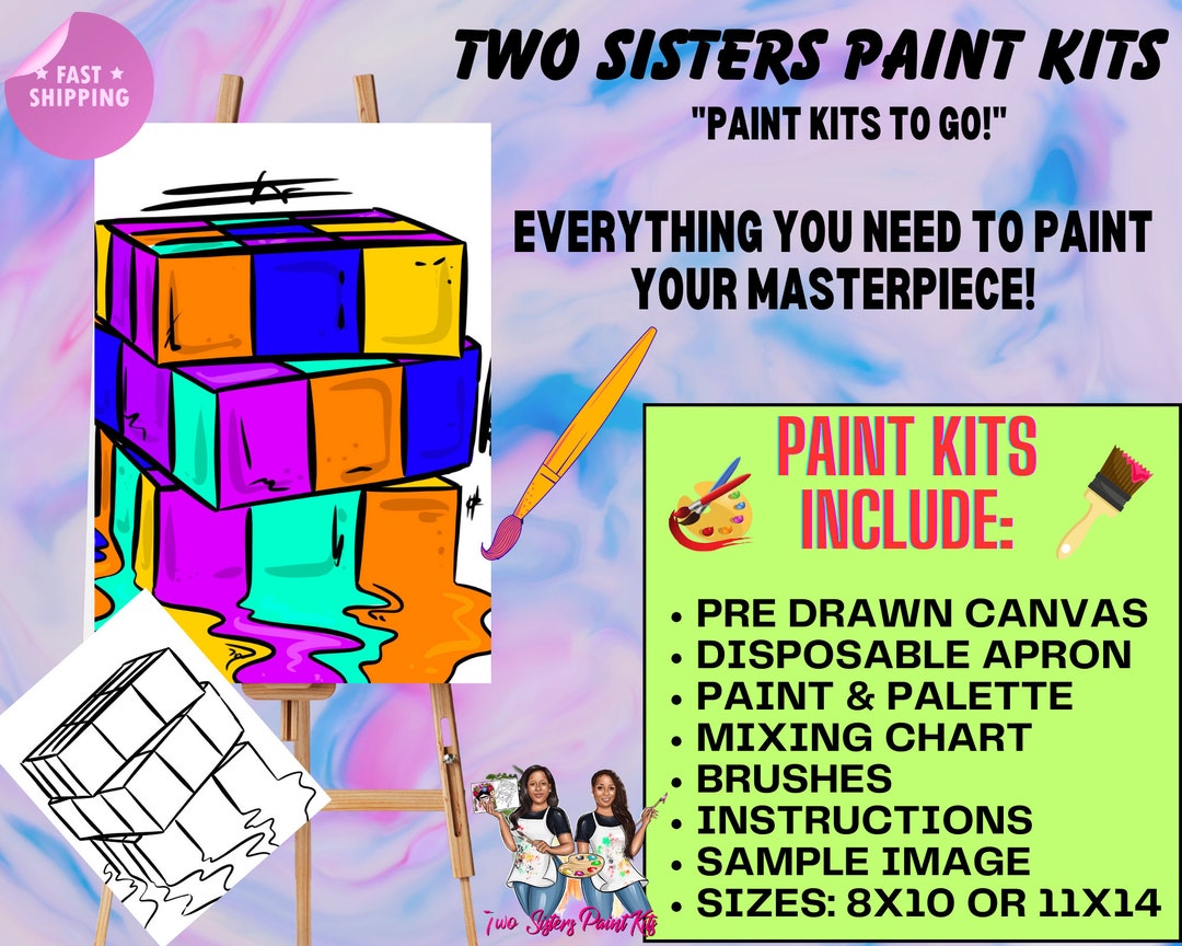 DIY Cube Paint Kit Etsy