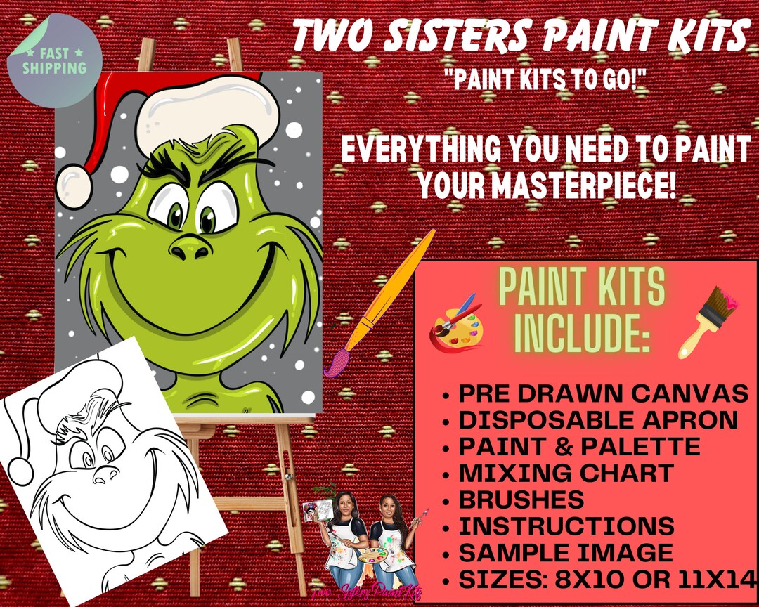DIY Grinch Paint Kit - Etsy Canada