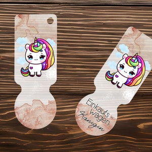 Einkaufswagenlöser - Einhorn / Königin - Personalisiert - Geschenk