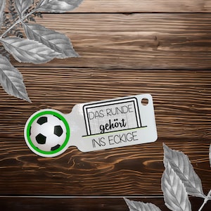 Fußball - Einkaufswagenlöser  - Einkaufen - Geschenk - Personalisiert - Einkaufschip