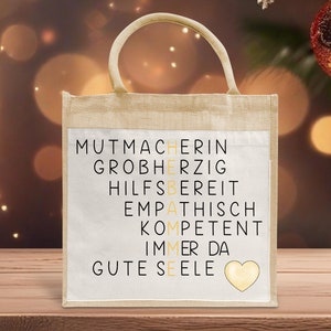Jutetasche - Hebamme -Tragetasche - Geschenk