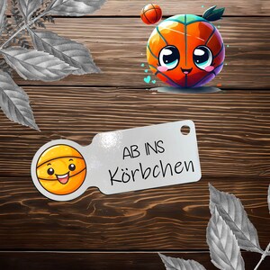 Einkaufswagenlöser - Basketball - Einkaufen - Geschenk - Personalisiert - Einkaufschip
