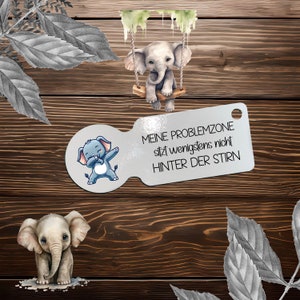 Einkaufswagenlöser - Elefant mit Spruch - Einkaufen - Geschenk - Personalisiert - Einkaufschip
