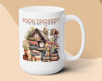 Home & Living :: Kitchen & Dining :: Drinkware :: Mugs :: Book Mug for  Reading Lover, Librarian Coffee Cup, Cottagecore Lavender Reading Mug