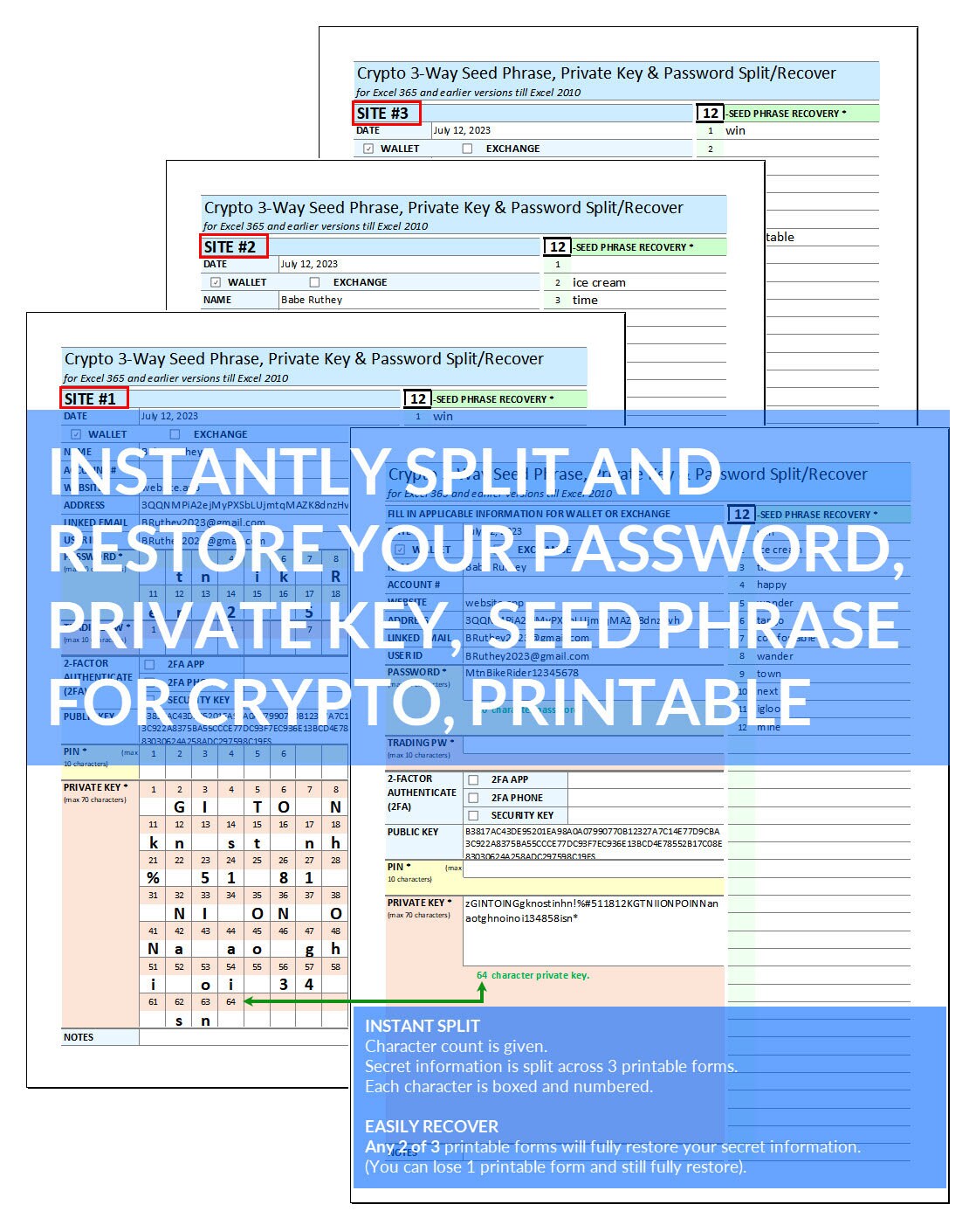 Crypto Password Keeper Hidden Printable Password Tracker Password Secure  Password for Crypto Password Protect Recover Hide Password Restore - Etsy