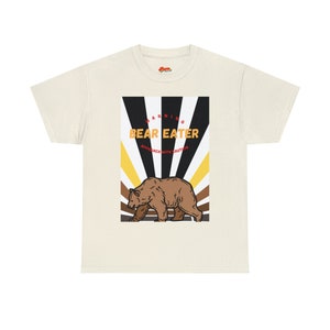 Bear Eater Unisex Heavy Cotton Tee - Gay Bear, Queer, LGBT, LGBTQ, LGBTIA, Pride, Gay Pride, Bear flag