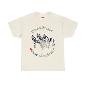 Magical Unicorn Family Heavy Cotton Tee - Pride Zebra Shirt