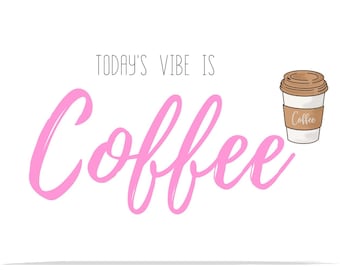 Letrero reversible para café y té – Lámina decorativa para cocina (Descarga digital)