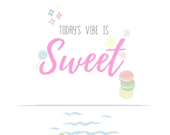 Letrero decorativo reversible para cocina: dulce o salado (descarga digital)