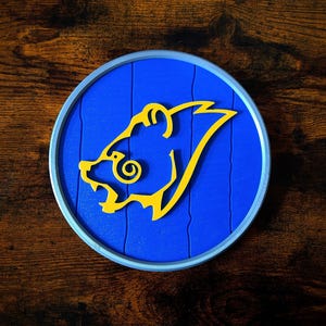 Skyrim Shield Wall Art | Elder Scrolls Skyrim Decor | Whiterun + Solitude + Winterhold + Windhelm Holds