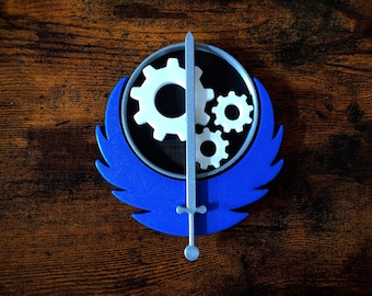 3D Fallout Brotherhood of Steel Emblem Wall Art