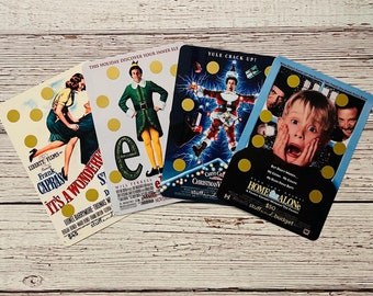 CHRISTMAS MOVIES Scratch Off Saving Challenge | A5 Size | Laminated 5mil | Home Alone Elf Christmas Vacation Its A Wonderful Life