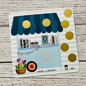 COFFEE & BOOKS CART Scratch Off Savings Challenge | Mystery Savings