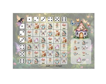 Fairy DICE-spaaruitdaging | Digitale download | Magische feeën