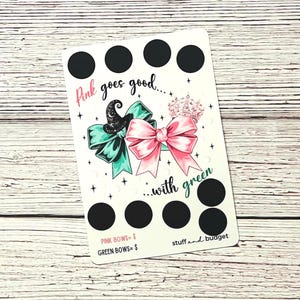 WICKED BOWS Scratch Off Saving Challenge | A5 Size | Laminated 5mil | Save Your Own Amount