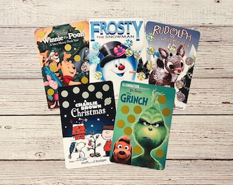 CHRISTMAS MOVIES 2 Scratch Off Saving Challenge | A5 Size | Grinch Frosty Snowman Rudolph Charlie Brown Winnie The Pooh