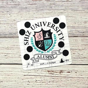 WICKED SHIZ UNIVERSITY Scratch Off Saving Challenge | 5x5 Size | Laminated 5mil | Mystery Savings