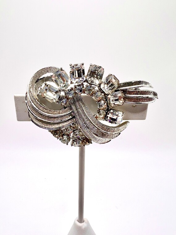 Stunning Signed  Pegasus Coro Rhinestone Brooch.