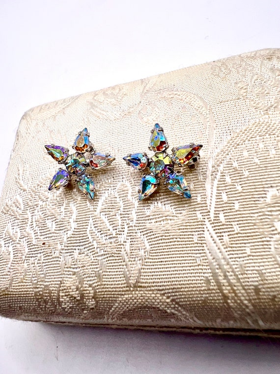 Adorable Vtg Duet AB Rhinestone Scatter Pins - image 2
