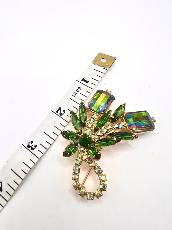 Stunning Vtg Verified Juliana Faceted Watermelon … - image 6