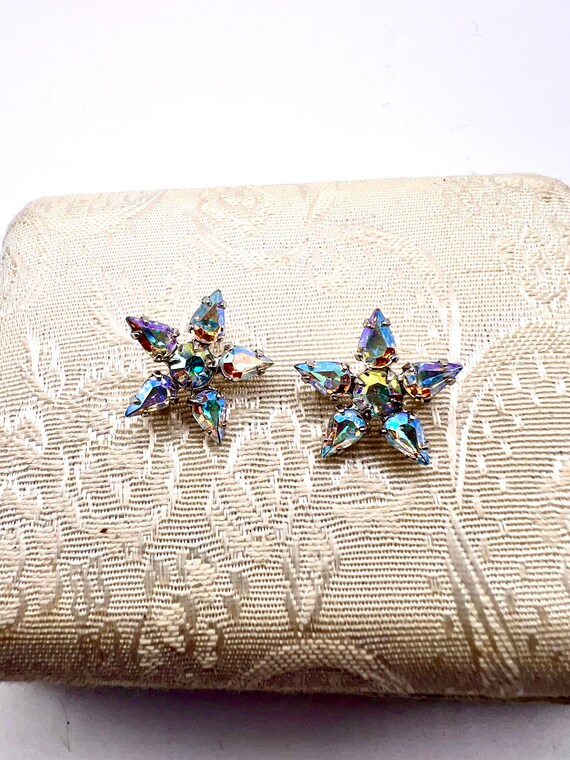 Adorable Vtg Duet AB Rhinestone Scatter Pins