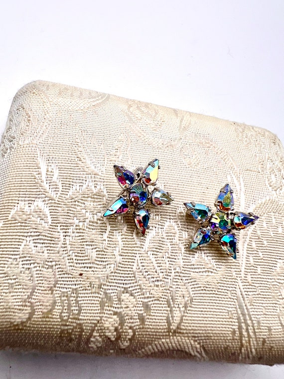 Adorable Vtg Duet AB Rhinestone Scatter Pins - image 3