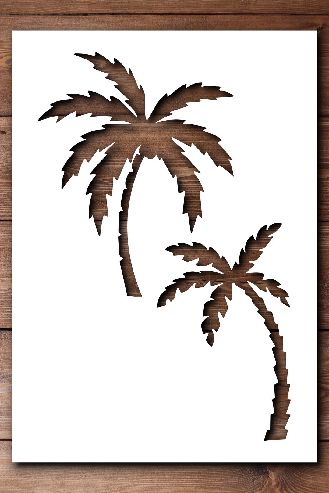 Palm Tree Stencil A4 A3 Size 190 Micron Mylar Reusable Flexible Home ...