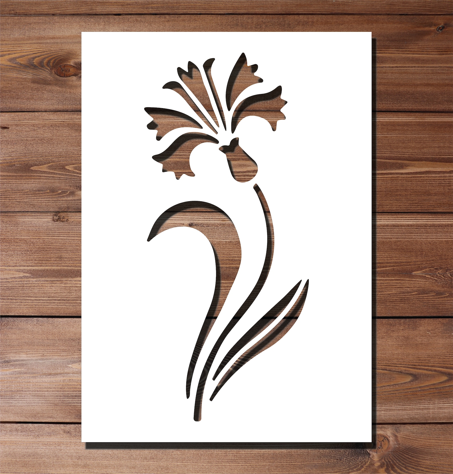 Daffodil Flower Stencil A4 A3 Size 190 Micron Mylar Reusable