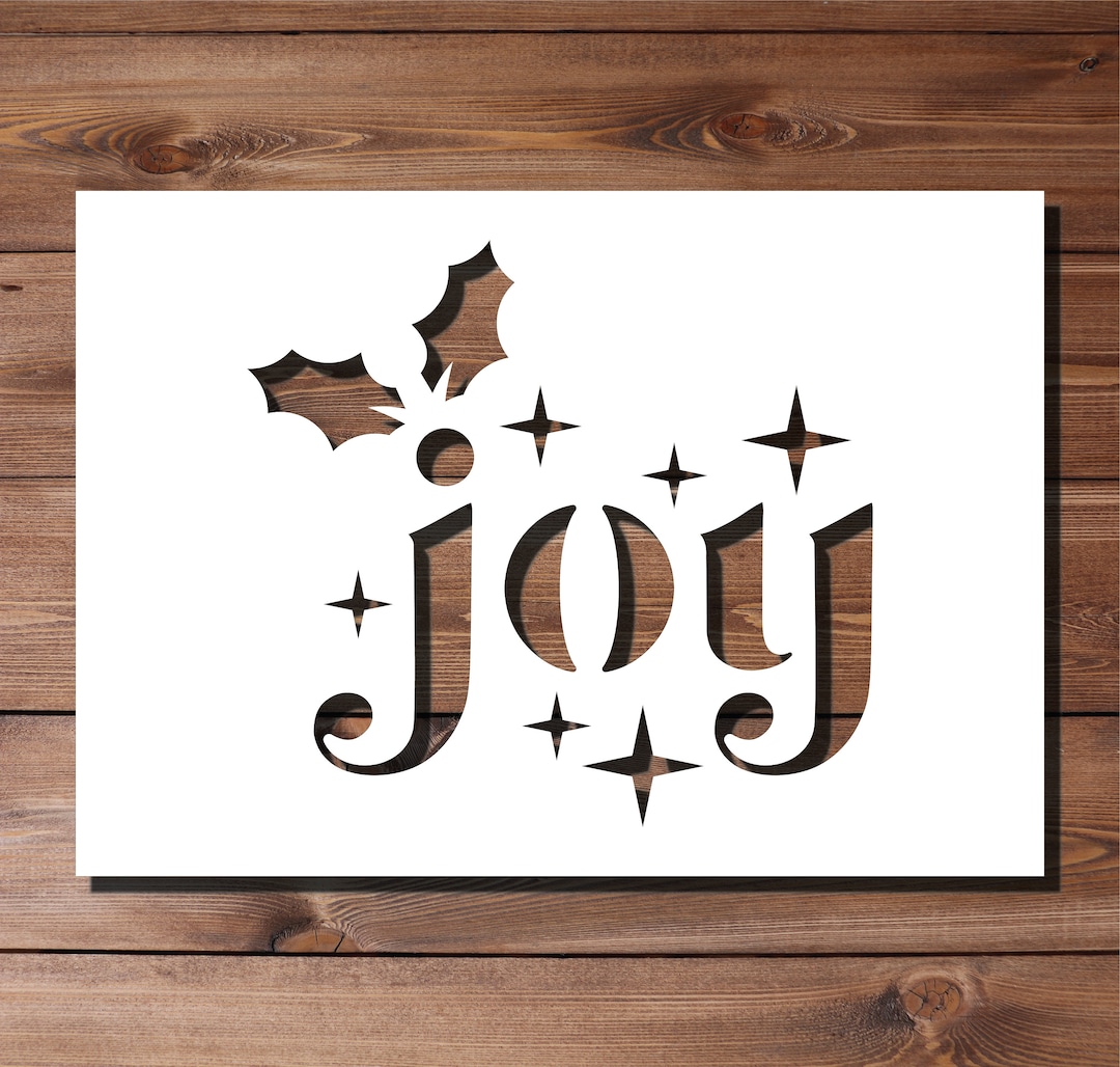 Joy Stencil A4 A3 Size 190 Micron Mylar Reusable Flexible Home Decor ...