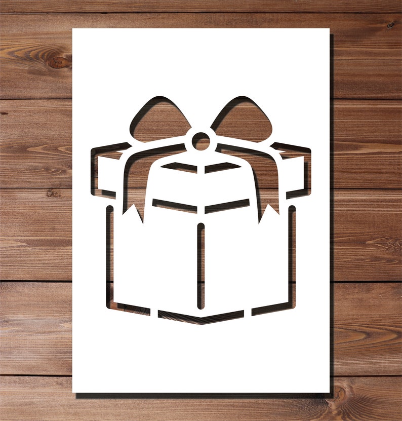 Christmas Present Stencil A4 A3 Size 190 Micron Mylar Reusable