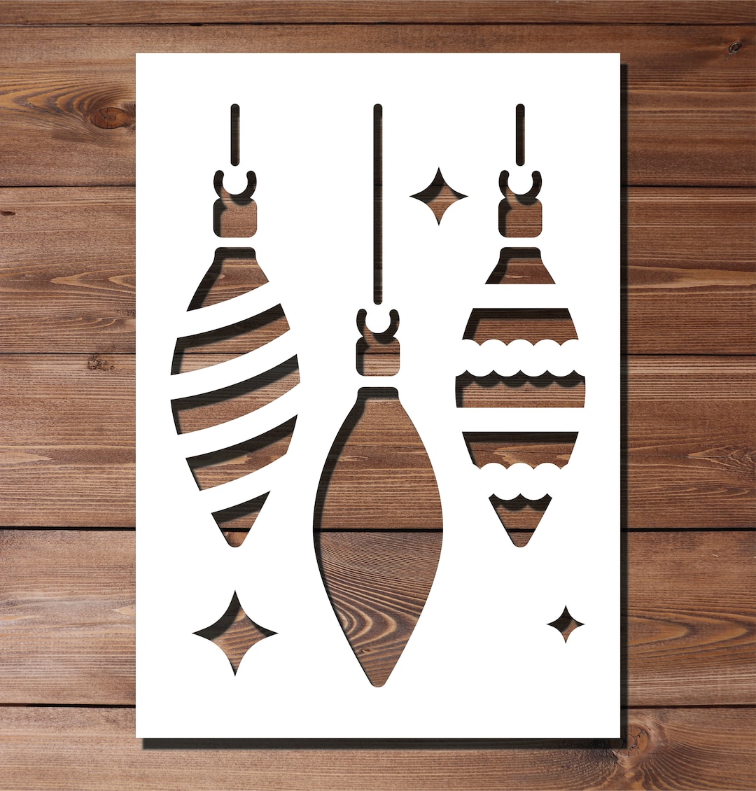 Décorations de Noël Pochoir A4 A3 Taille 190 microns Mylar Etsy France