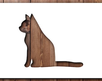 Plantilla de gato sentado, tamaño A4/A3, 190 micras, Mylar, reutilizable, flexible, decoración del hogar, manualidades, casa, lindo animal, muebles, tela, pintura de pared