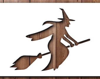 Witch Face Stencil A4 A3 Size 190 Micron Mylar Reusable Flexible ...