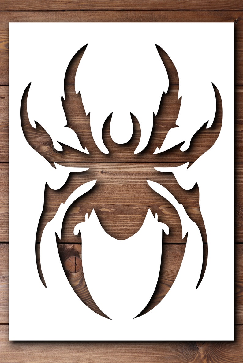 Spider Stencil A4 A3 Size 190 Micron Mylar Reusable Flexible Craft ...