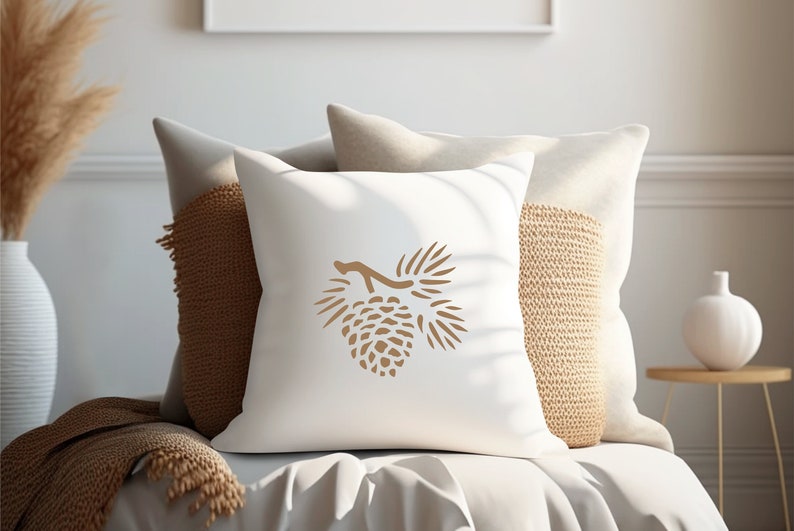 Pine Cone Stencil A4 A3 Size 190 Micron Mylar Reusable Flexible Home ...