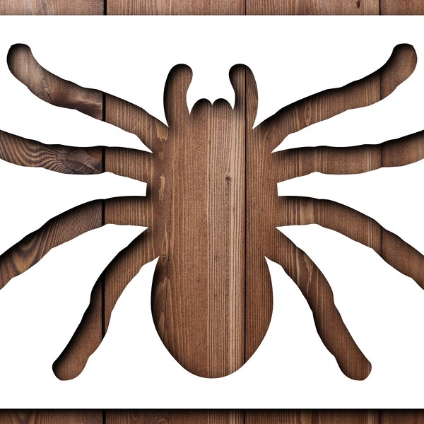 Spider Stencil 3 A4 A3 Size 190 Micron Mylar Reusable Flexible Home Decor Craft Halloween Spooky Haunted House Wall Painting