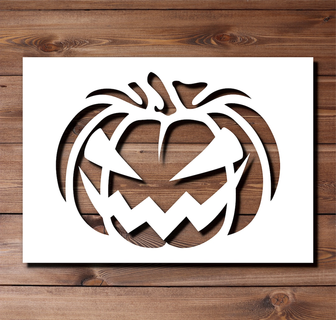 Pumpkin 1 A4 A3 Size 190 Micron Mylar Reusable Flexible Home Decor ...