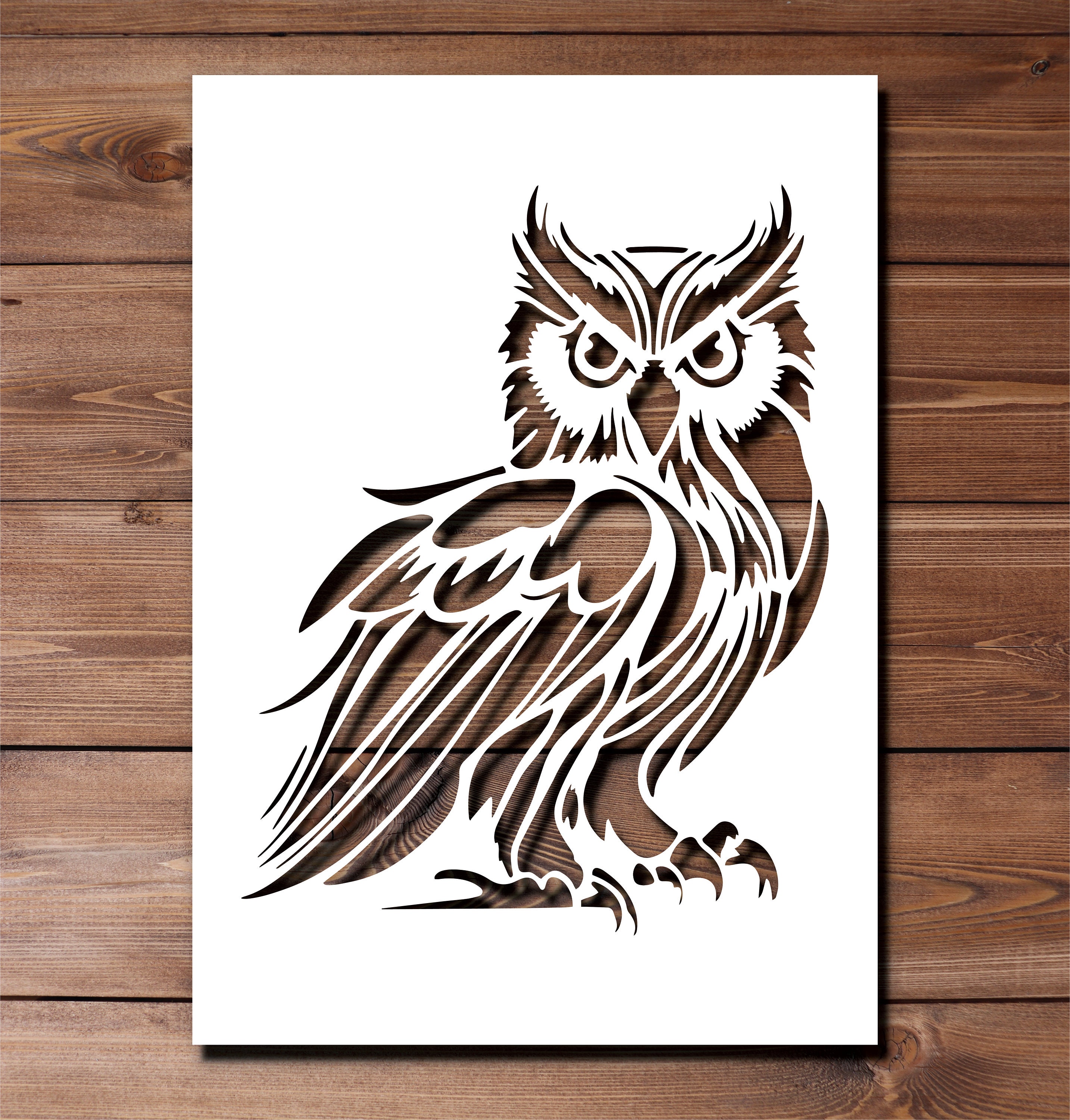 Tribal Owl - Wooden Bottle Opener Tribal Owl - Wooden Bottle Opener