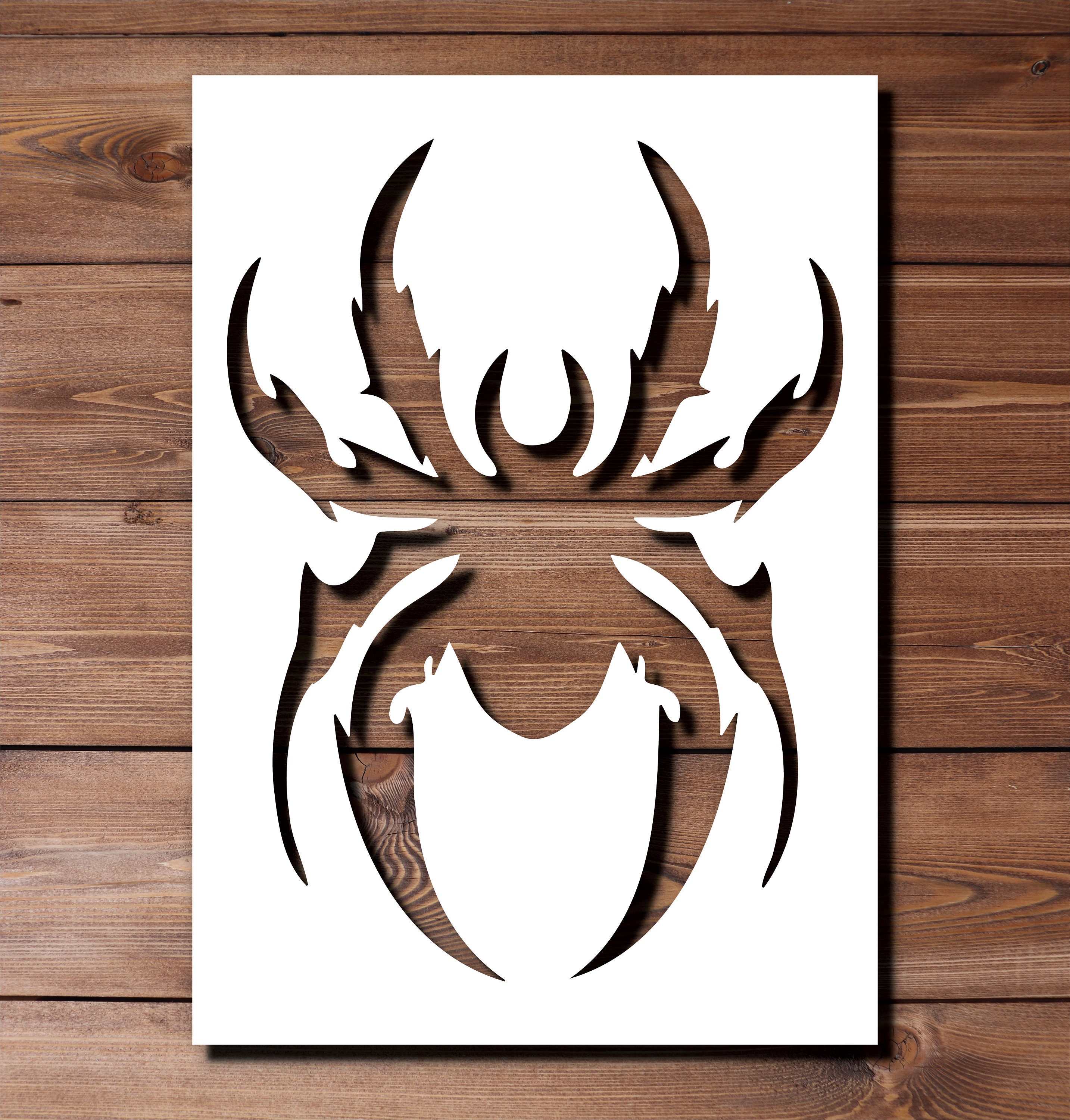 Spider Stencil A4 A3 Size 190 Micron Mylar Reusable Flexible Craft ...