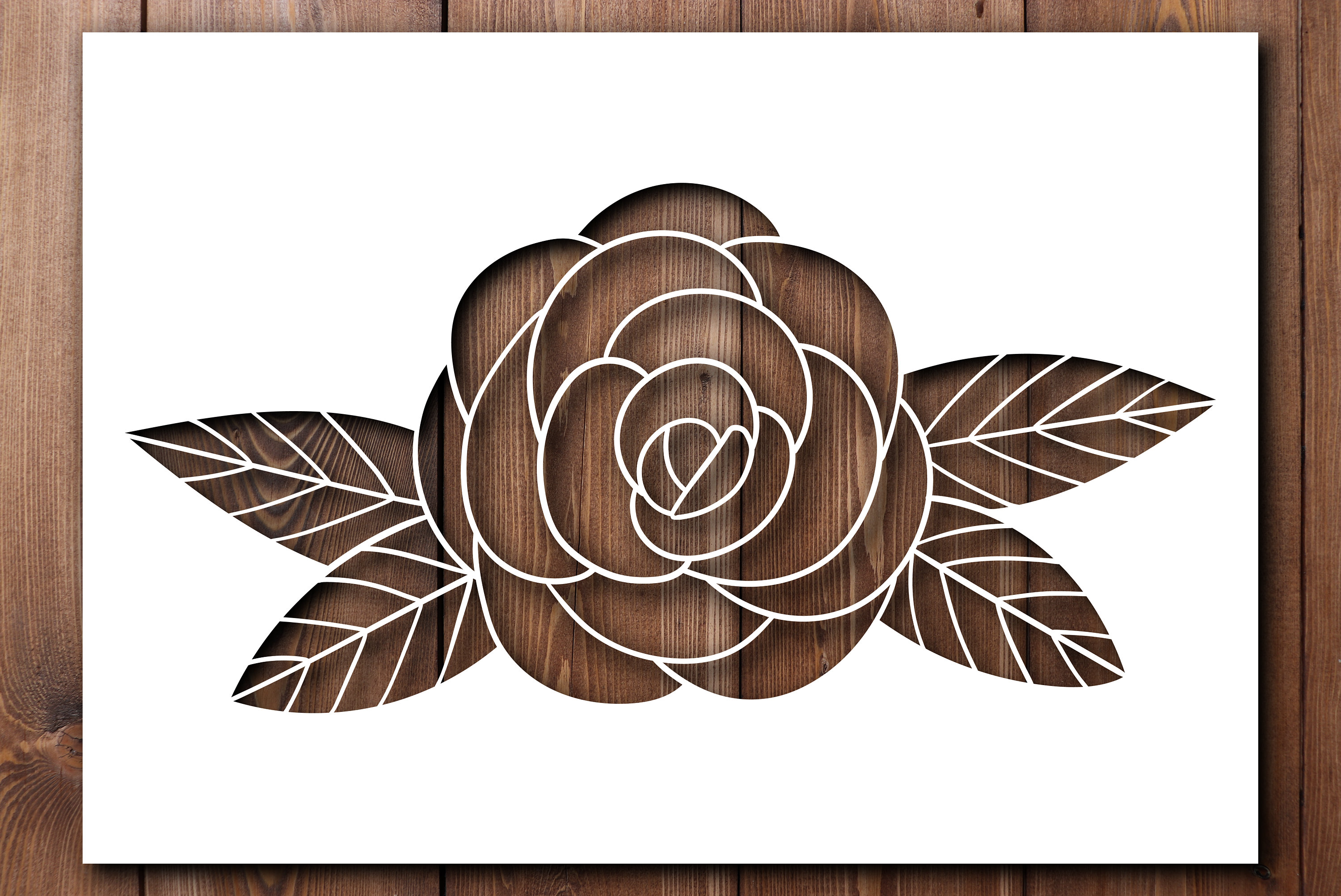 Rose Stencil A4 A3 Size 190 Micron Mylar Petals Reusable Flexible Home ...