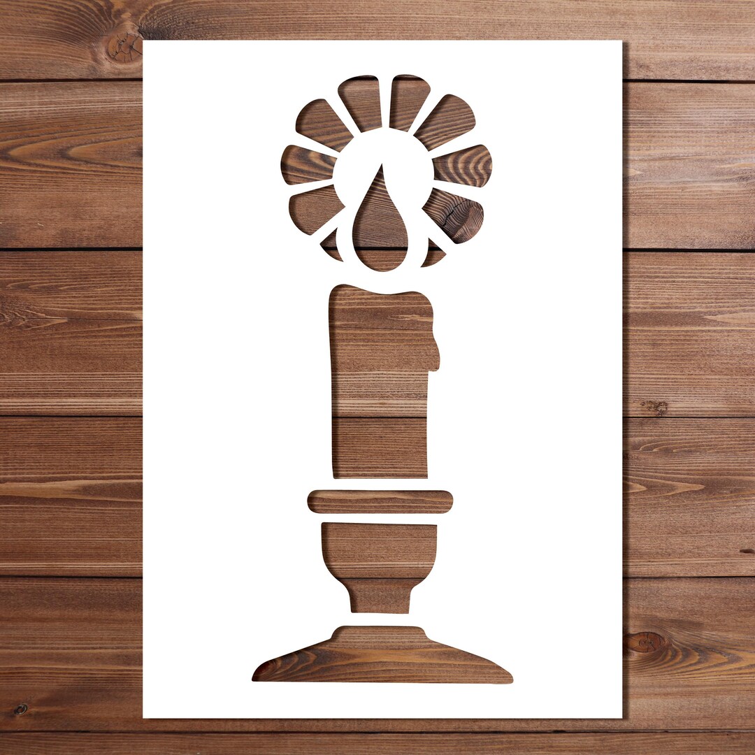 Candle Stencil A4 A3 Size - 190 Micron Mylar Reusable Flexible Home ...