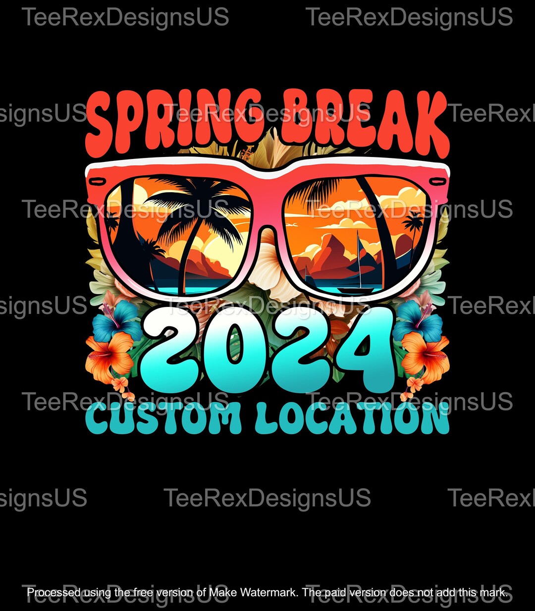 DTF Transfer, Custom Spring Break 2024 Vacation, Ready to Press