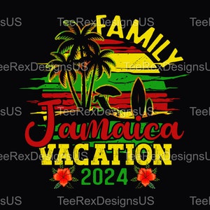 Family Trip 2024 in Jamaica DTF, Vacation DTF, Print Transfer, Digital Print, Custom DTF Transfers