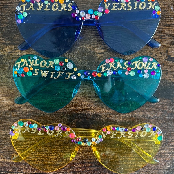 Taylor swift inspired heart glasses perfect for concerts