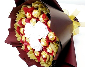 Ferrero Rocher Chocolate Bouquet: Birthday, Anniversary, or Eid Gift