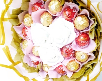 Ferrero Rocher & Lindt Chocolate Bouquet Gift