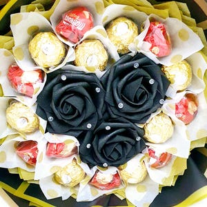 Birthday Bouquet Gift, Congratulations,Anniversary, New year, Thank You, Happy Ramadan, Eid or Any Occasion Ferrero, Lindt Chocolate Bouquet