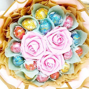 Birthday Bouquet Gift, Congratulations,Anniversary, New year, Thank You, Happy Ramadan, Eid or Any Occasion Ferrero, Lindt Chocolate Bouquet