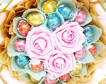 Chocolate Bouquet: Ferrero Rocher & Lindt Lindor Gift